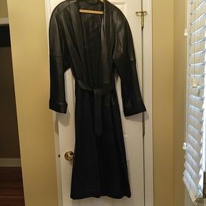 Leather coat